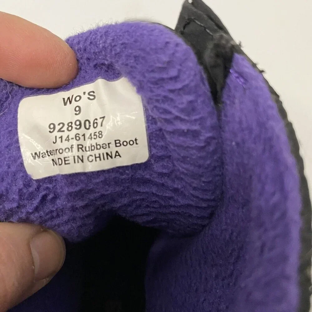 Sperry‎ duck boots snow purple liner NOT Waterproof women 9